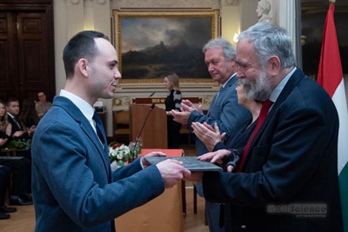 Dénes Grózner received the Junior Award of the HAS