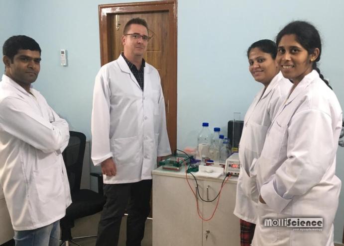 Miklós Gyuranecz keeps a training in India