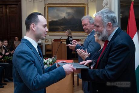 Dénes Grózner received the Junior Award of the HAS